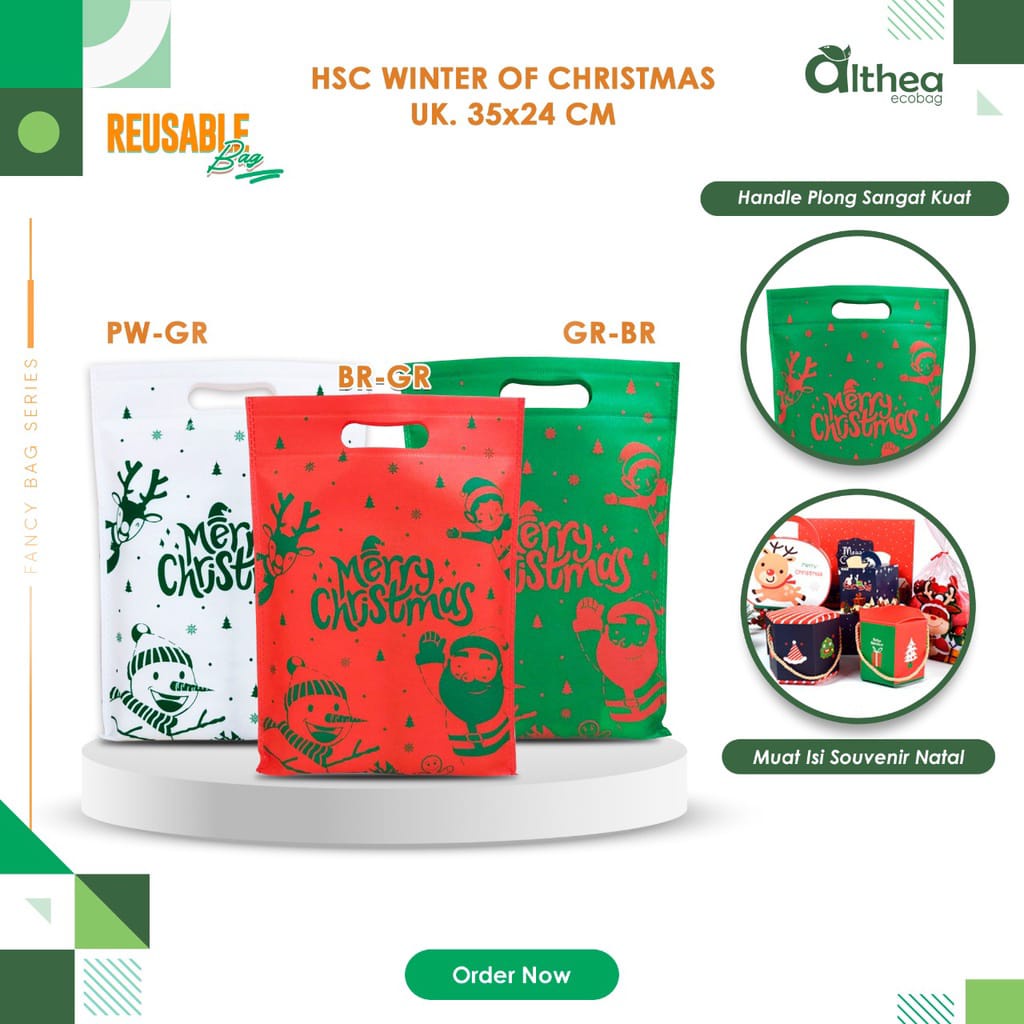 

[NATAL] Tas Souvenir Natal Christmas HSC WINTER OF CHRISTMAS 35X24