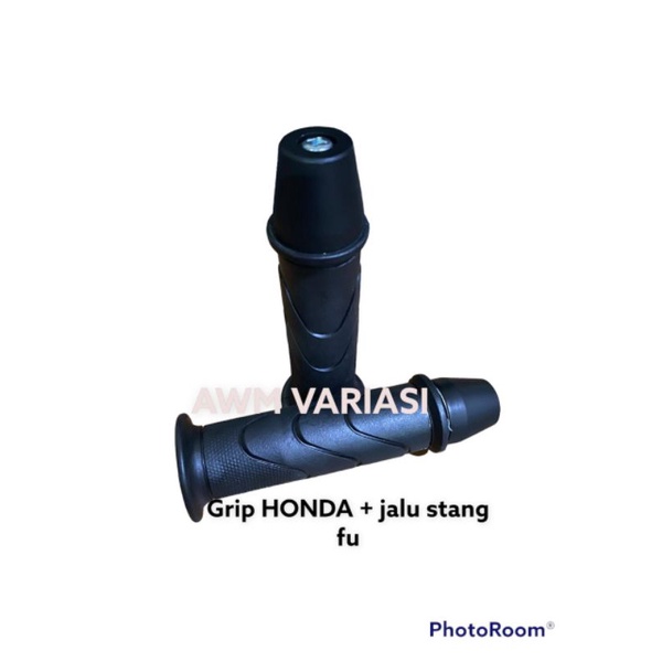 Handfat handgrip yamaha set jalu stang hitam model PCX universal semua motor harga sepasang TERMURAH