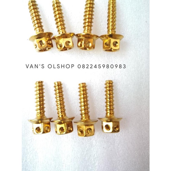 Baut Probolt Gold Untuk Baut Cover Filter Vario 125, 150 & PCX CBU