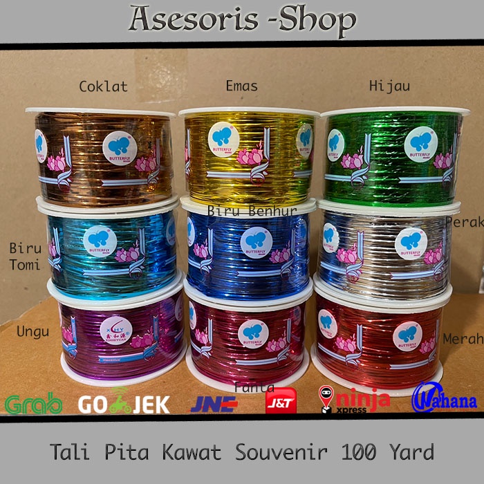 

Tali Pita Kawat Souvenir | Tali Kawat Souvenir KECIL 100 Yard | Tali Kawat Souvenir BESAR 500 Yard