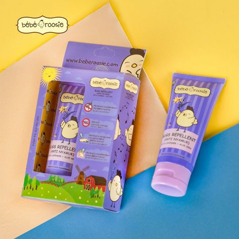 Bebe Roosie Bugs Repellent Minyak Telon Anti Nyamuk 60ml - BebeRoosie Anti Nyamuk - Cream Anti Nyamuk Bayi &amp; Anak