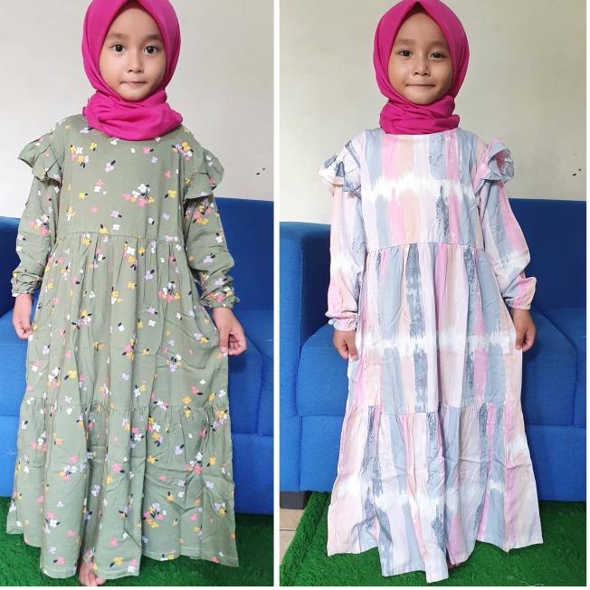 Gamis Katun Rayon Viscose Anak Tanggung