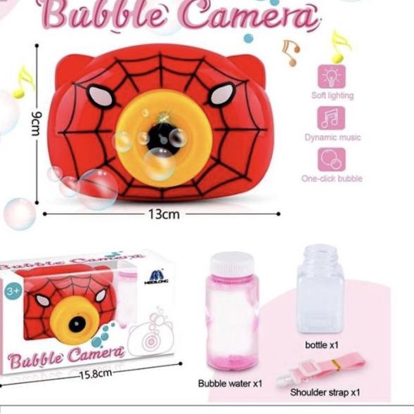 Bubble Camera Spiderman mainan busa