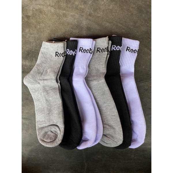 Kaos Kaki Reebok Sock Atas Mata Kaki Sport Tebal