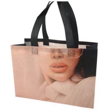 

Paper Bag Kain Motif FACE PEACH M