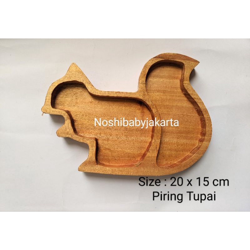 Piring Karakter Kayu Sekat Untuk Baby &amp; Anak Food Grade