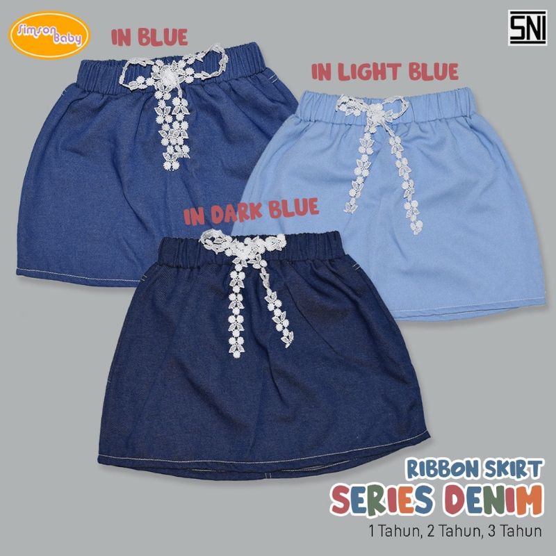 Rok Jeans Denim Simsom/Rok Anak Perempuan