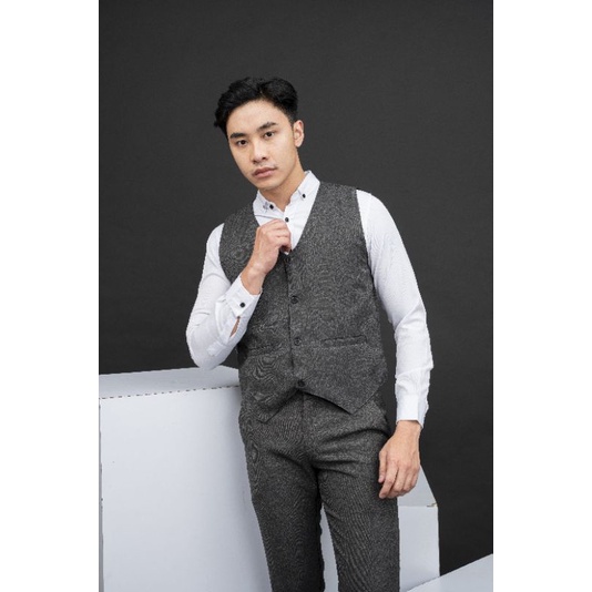 Mubeng Vest Formal/Rompi Jas Semi Wool Slimfit