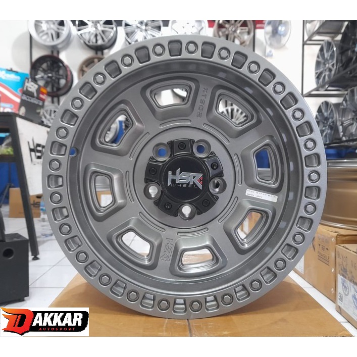 Velg Offroad R16 Baut 5 Terios Crv Taruna Captiva Merk Hsr Xts02 Pelek Ofroad Ring 16 Warna Sandy Gr