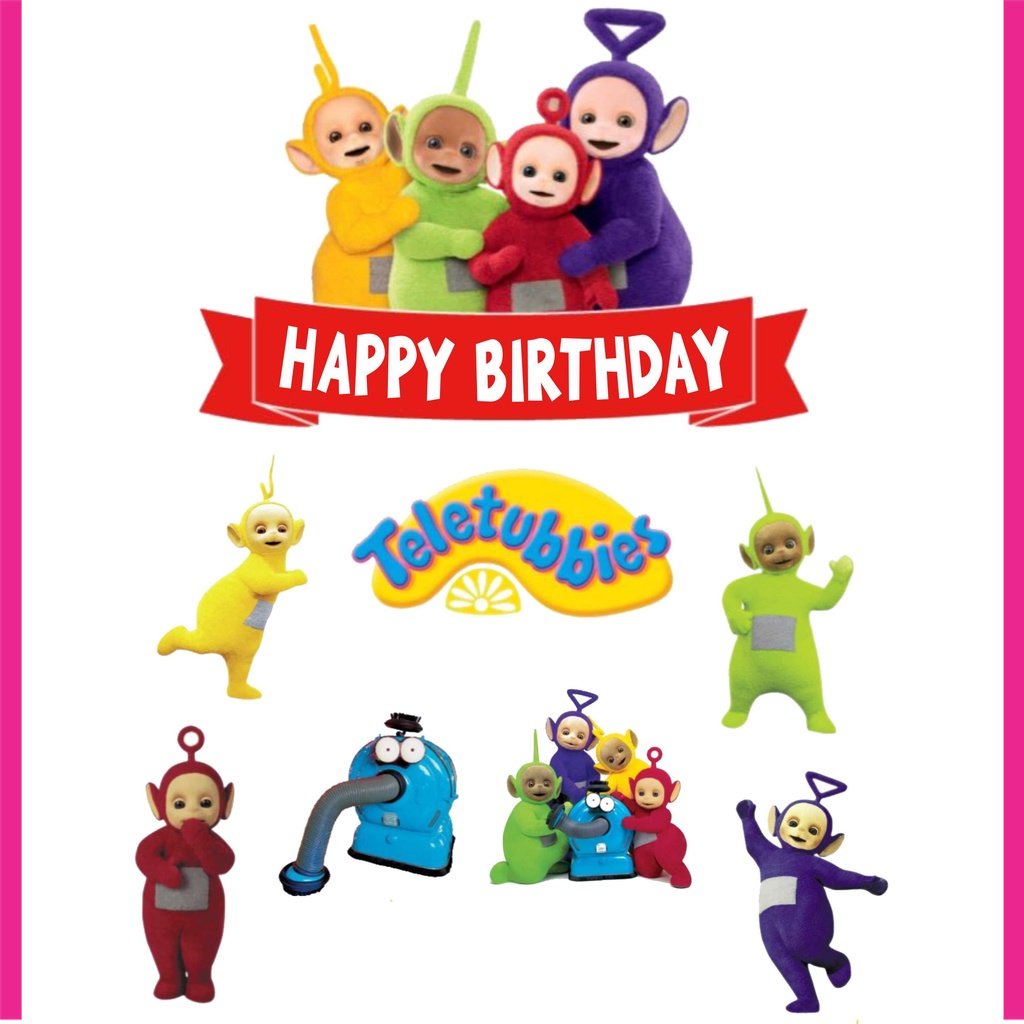 

BIGBAG TOPPER CAKE ULANG TAHUN / HIASAN KUE TELETUBBIES