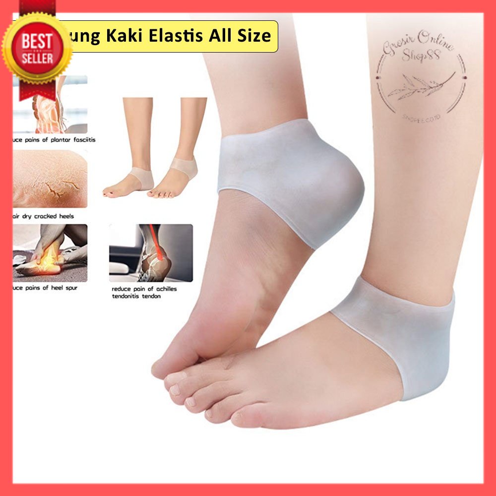 GOS C104 - Silikon Pelindung Tumit Kaki / Pelindung Tumit Kaki isi 2 Pcs / Insole Silikon Elastis