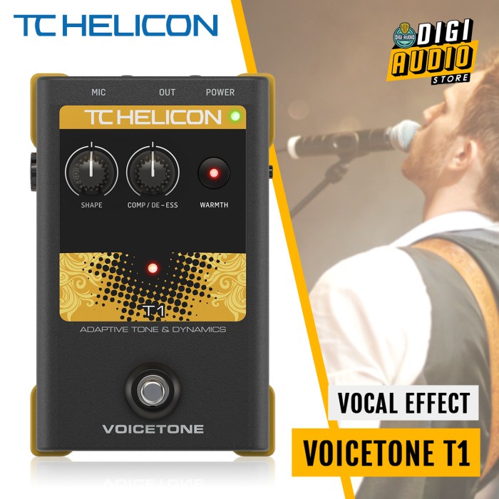 Stompbox Mastered Vocal Tone Tc Helicon Voicetone T1 - Vocal Effect #Original