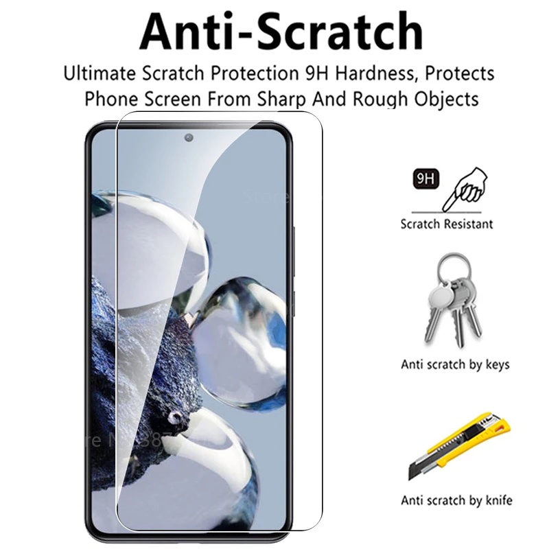 Pelindung Layar Tempered Glass HD Bening 9H Anti Gores / Sidik Jari Untuk Xiaomi 12T / 12T Pro
