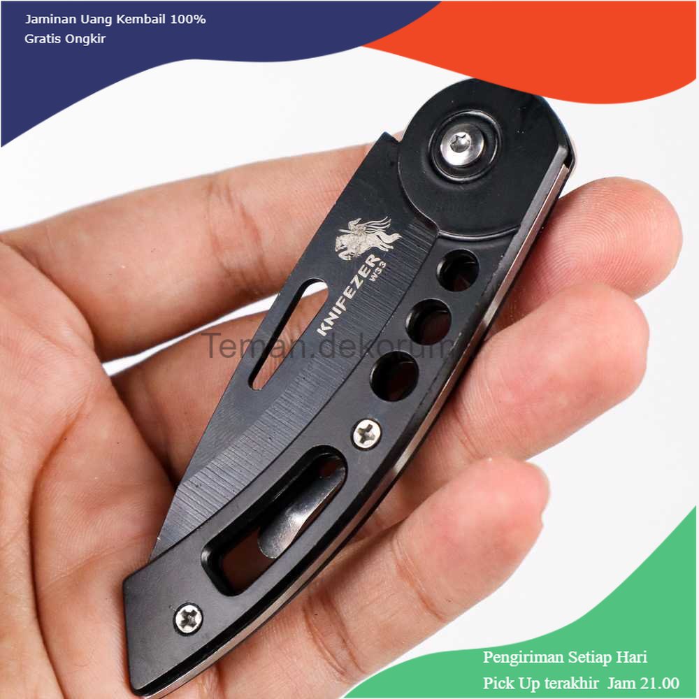 TD - PR2 KNIFEZER Pisau Saku Lipat Mini Serbaguna Portable Knife Survival Tool - W33