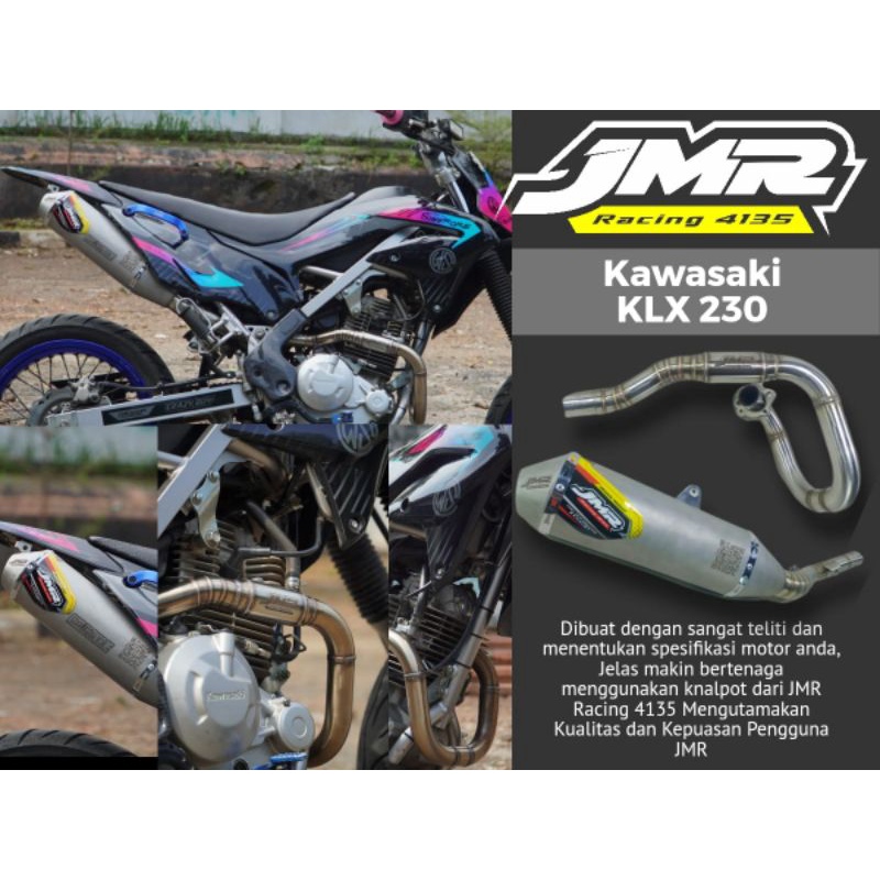 Knalpot klx 230 type ovh230 new logo original Jmr racing 4135