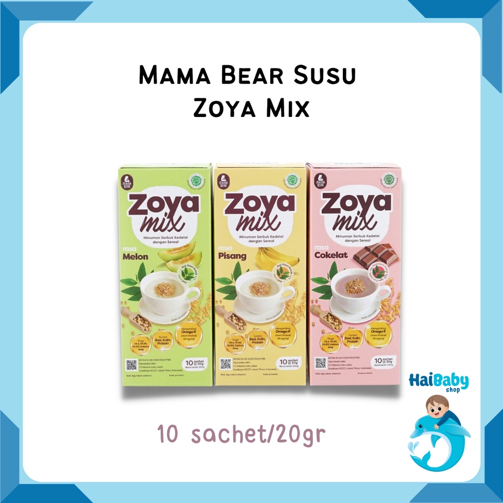 MAMA BEAR ZOYA MIX / SUSU PELANCAR ASI / ASI BOOSTER / SUSU SOYA / SUSU KEDELAI / SOYA MILK