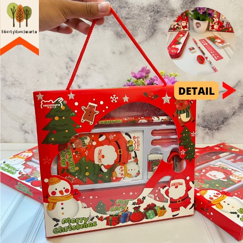 

Paket Alat Tulis 7 in 1 Hampers Souvenir Natal Free Box Bertali Fancy Stuff Best Gift Present For Birthday Event Souvenir Alat Tulis Kantor Sekolah Grosir Kado Ulang Tahun READY COD