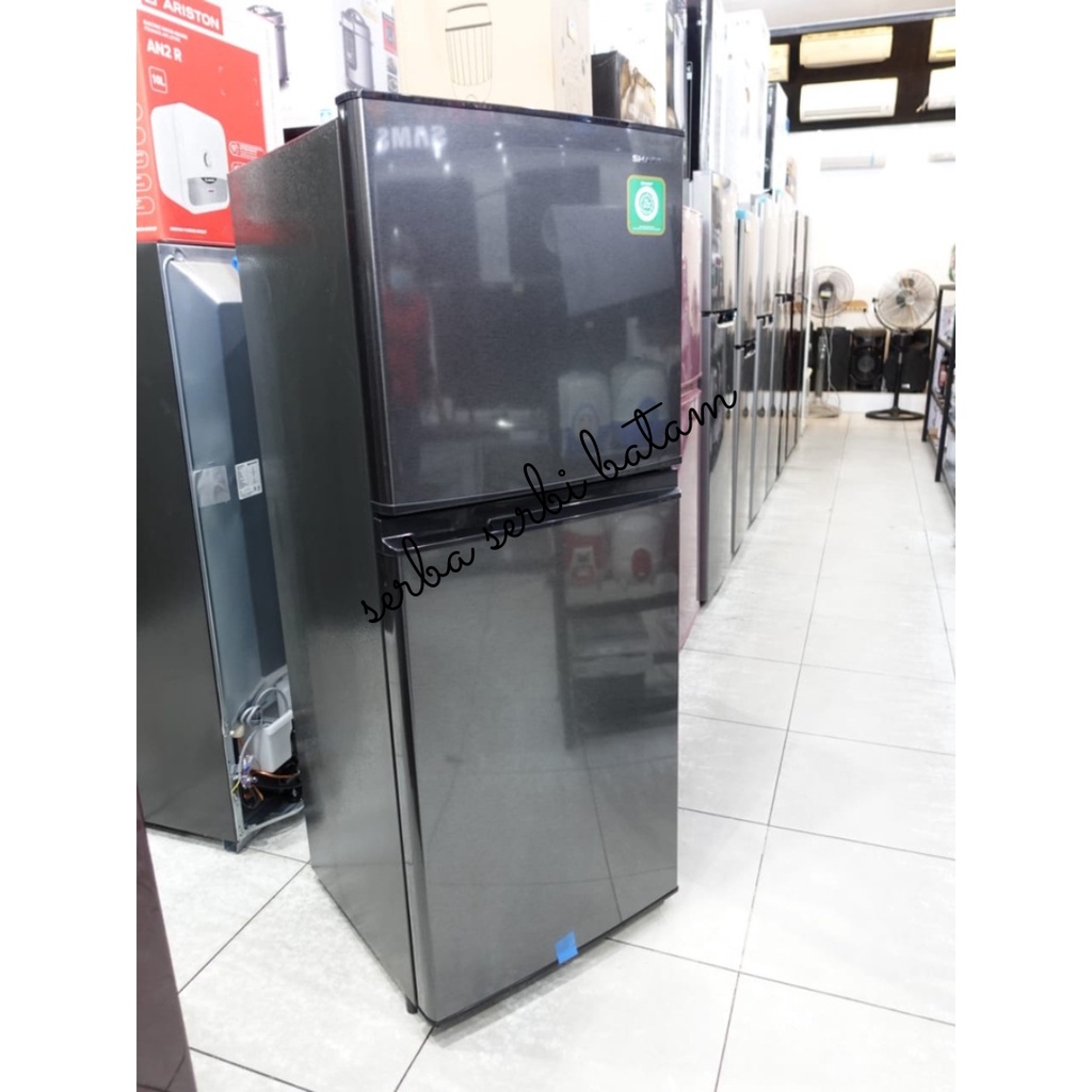 Kulkas 2 Pintu 200 Liter Sharp Dark Silver SJ-236MN-HS batam