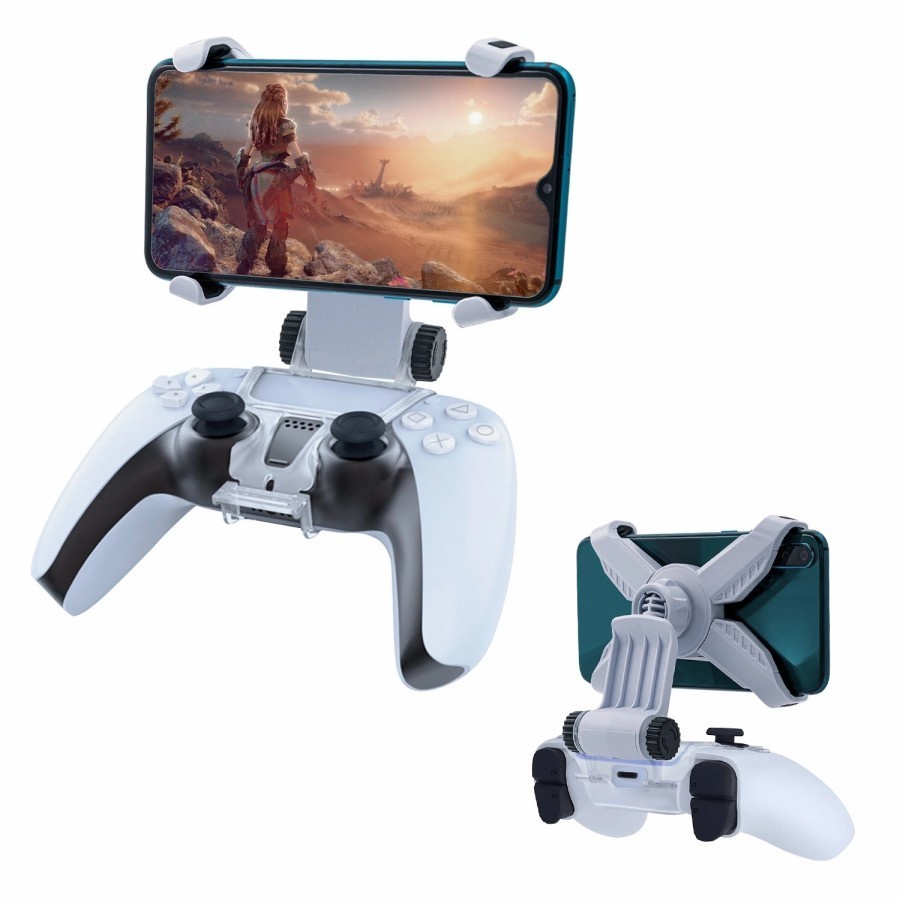 DOBE Sony PS5 PS 5 Digital Disc Edition DE Slim Mobile Clamp Bracket Clip Klip Holder Controller Sti