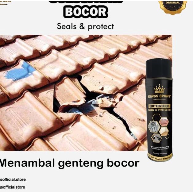

KINGS SEALENT SPRAY - ATAP ANTI BOCOR - SATUAN (1PCS) - AQUA SPRAY - Putih