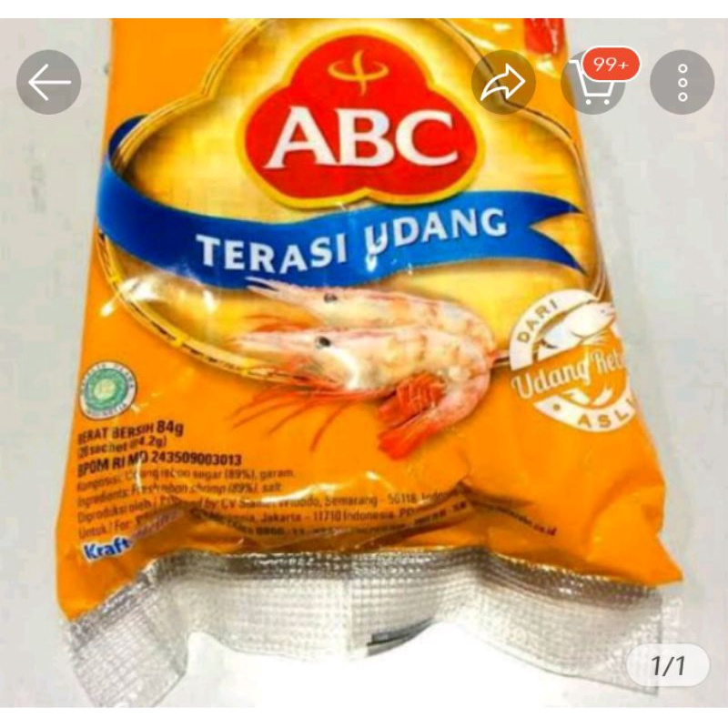 TERASI UDANG ABC 20 SACHET