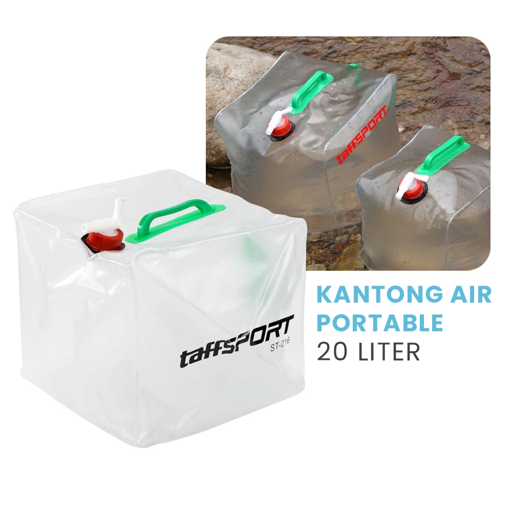 Kantong Air Portable Camping OMSE5NTP Water Storage 20 Liter - Transparent