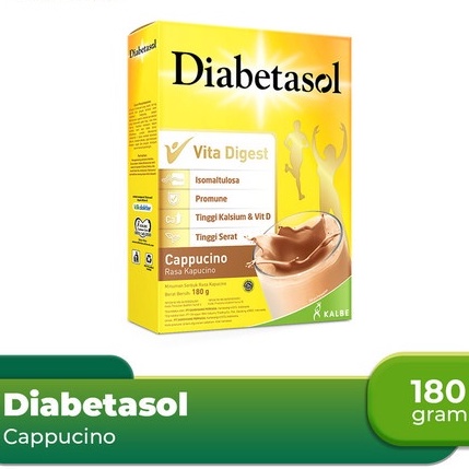 DIABETASOL 180gr / 170gr ( Kemasan baru )  COKLAT / VANILA / CAPPUCINO