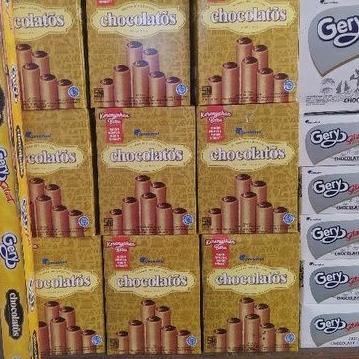 

リ PROMO!!! Chocolatos Wafer Roll (isi 24pcs) く