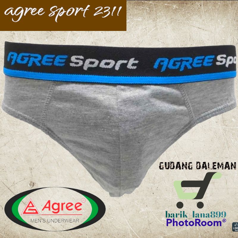 AGREE SPORT 2311 Karet Luar[3pcs] Celana Dalam Pria BEST Seller-Pakaian Dalam Pria