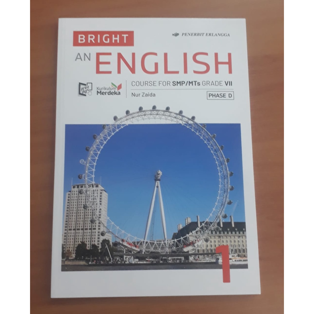 

Buku Erlangga BRIGHT 1 AN ENGLISH COURSE FOR SMP/MTS/KM/Kurikulum Merdeka