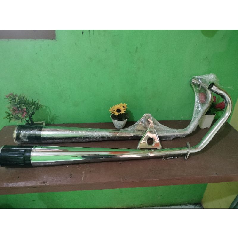 KNALPOT KLEPER CB GL PRO GL 100 MUFFLER SUPER PEDES MANTAP