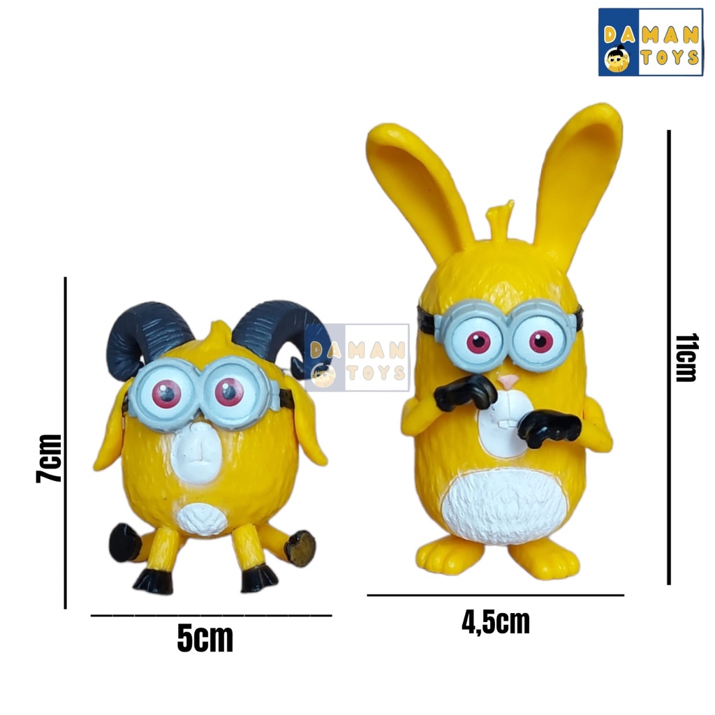 Mainan Minions The Rise Of Gru Minions Despicable Me 2 Action Figure Mainan Pajangan Hiasan Kue Topper Cake Mainan Pajangan Hiasan Miniatur