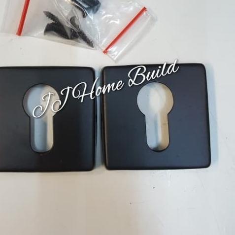 Kunci Pintu Ring Cover/Penutup Lubang Pintu/ Ring Kunci Kotak HITAM