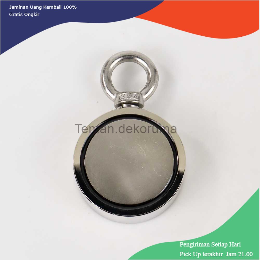 TD-PR2 HYSAMTA Magnet Gantungan Round Hook Strong Neodymium 75mm - D75