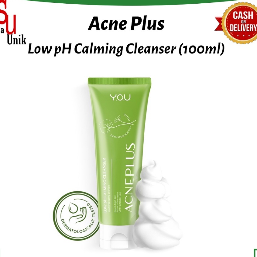 READYY STOCK !! YOU ACNE PLUS LOW PH CALMING CLEANSER 100GR BPOM//Y.O.U SERIES