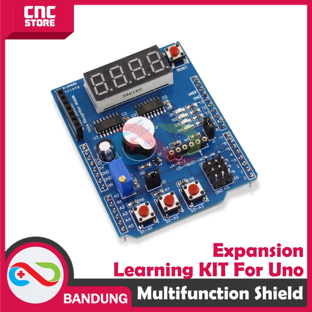 MULTI-FUNCTION SHIELD EXPANSION ARDUINO LEARNING FOR UNO MEGA