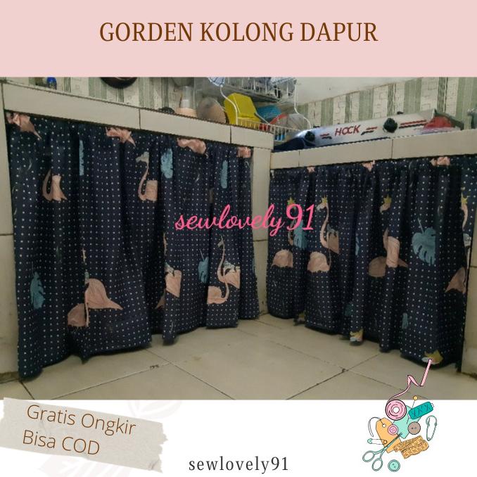 BAYAR DITEMPAT gorden gordyn hordeng kolong meja dapur paling murah shabby chic /GORDEN JENDELA/GORD