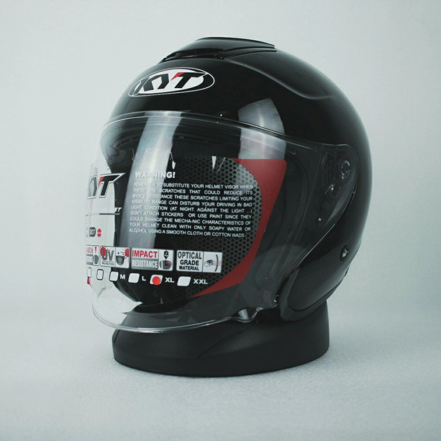 HELM KYT Kyoto SOLID Black Metalic | HELM COWOK KEREN | HELM PRIA KEREN MURAH | HELM KYT KYOTO | HEL