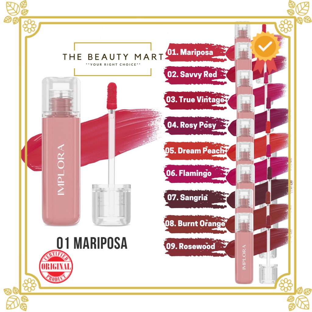 Implora Jelly Tint |  glossy Lip Tint 9 Colors