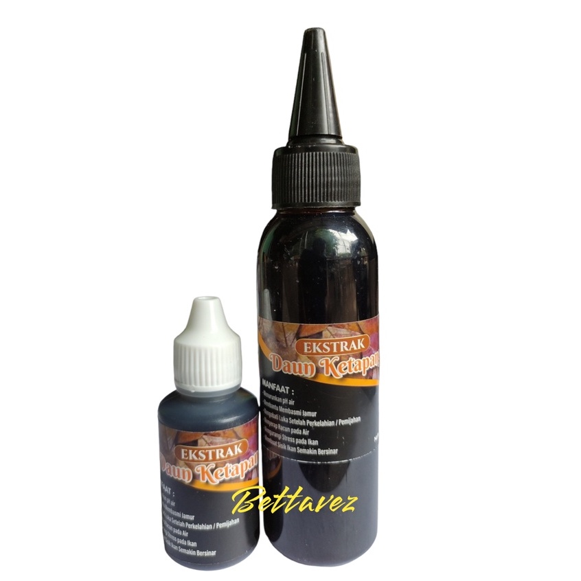 EKSTRAK DAUN KETAPANG HITAM PEKAT EKSTRAK KETAPANG PREMIUM BAGUS UNTUK PERAWATAN IKAN CUPANG GUPPY C
