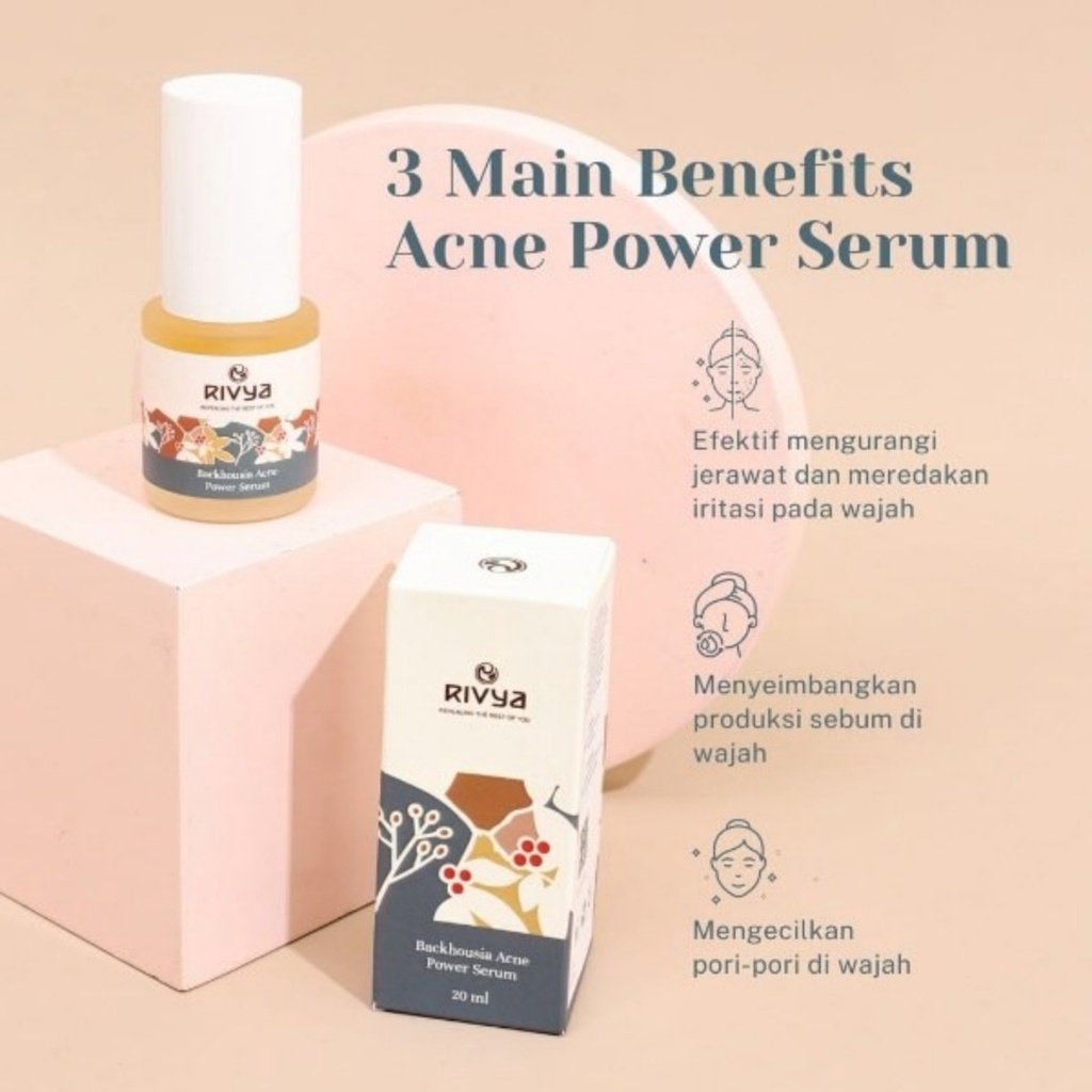 RIVYA Backhousia Acne Power Serum 20ml - Apple_Kosmetik
