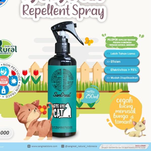 Jual BYE BYE CAT SPRAY Spray Pengusir Kucing 250 ml Shopee Indonesia