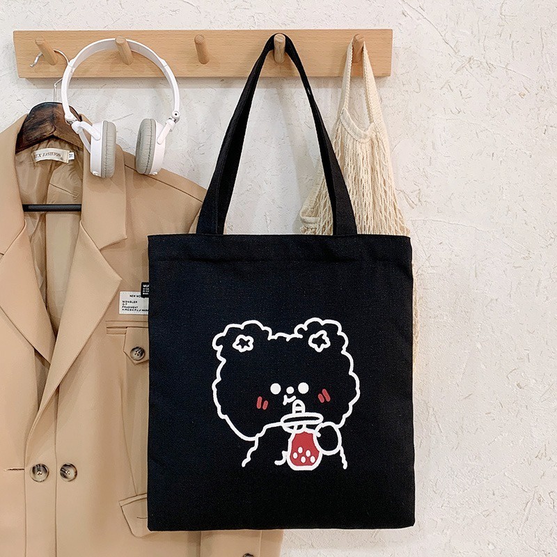 Tote Bag DNB Tas Samping Kanvas Totebag Wanita Fashion Korea