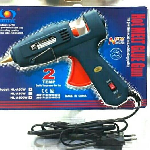 

Lem Tembak DGHL 60 W & 100 W , 2 SUHU Temp Besar Glue Gun 60W 100W