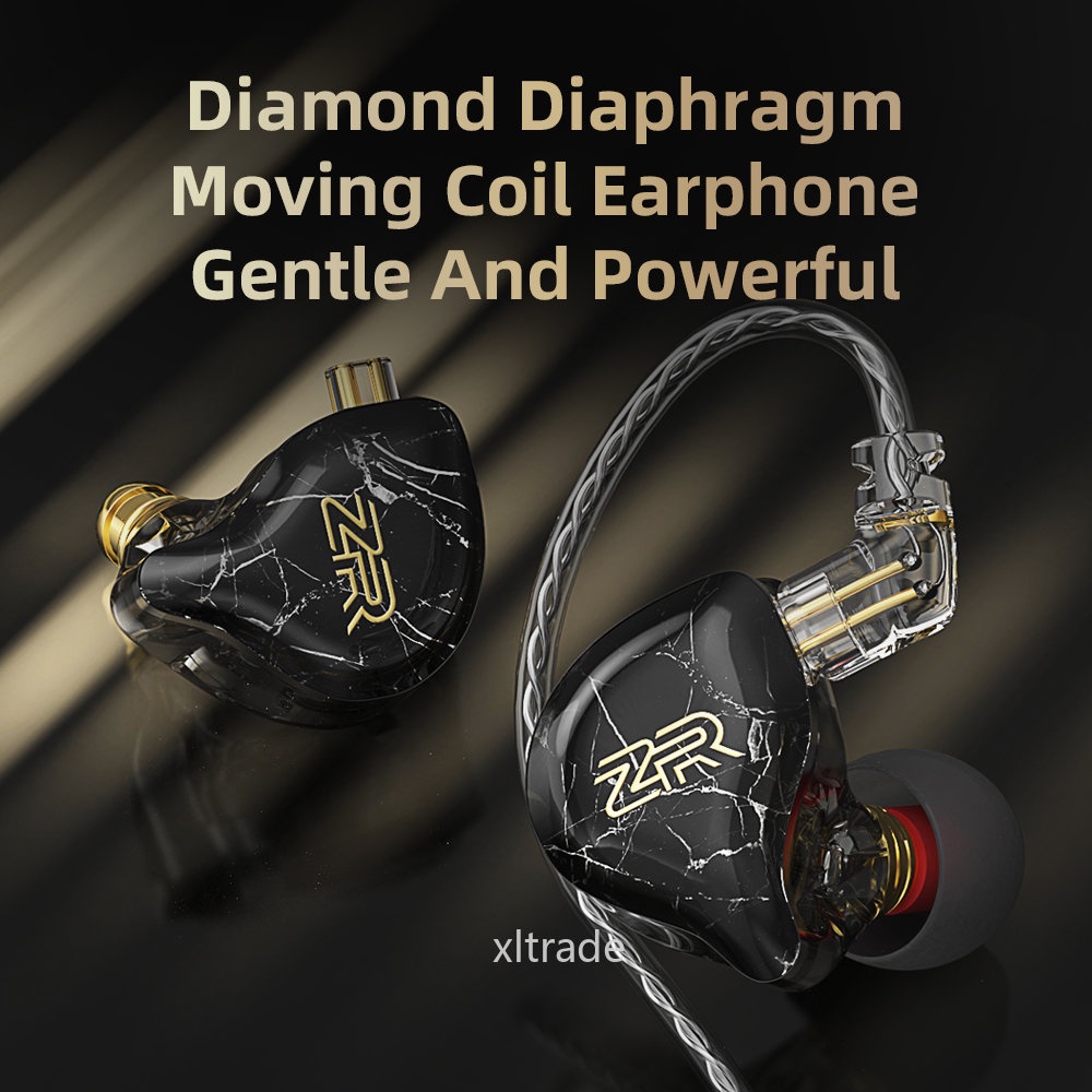 Zr ZM1 Earphone in Ear HIFI Dengan Coil 10mm Untuk KZ PR1 CCA CXS