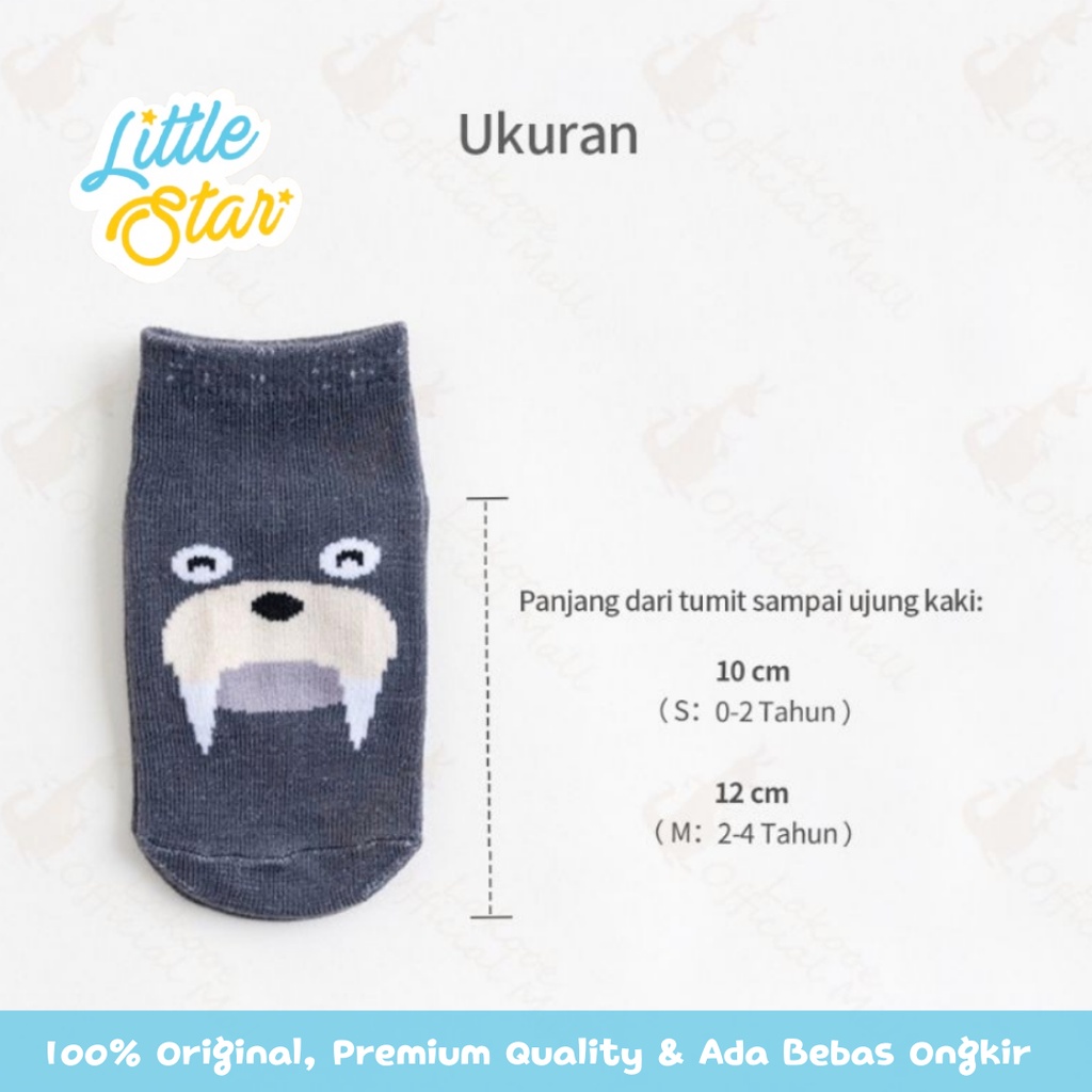 Kaos Kaki Anak Bayi Little Star Motif Hewan