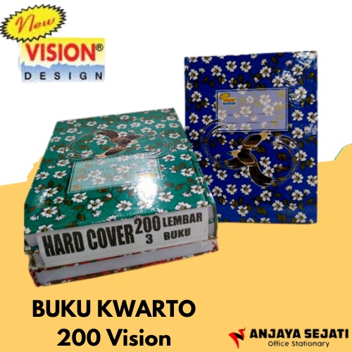 

Buku Kwarto / Quarto | Buku Hard Cover Kuarto 200 Vision | Perpack