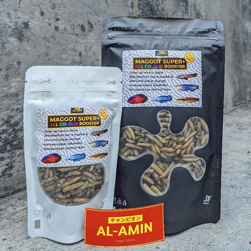 [BELI 3 Gratis 1*] Maggot Super + Maggot bsf kering All Colour Pigmen al_aminfeed Al Amin feed Store
