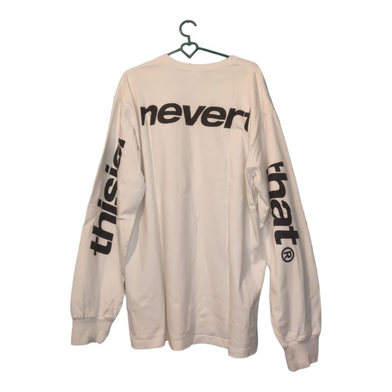 kaos tshirt tee thisisneverthat long sleeve second preloved bekas