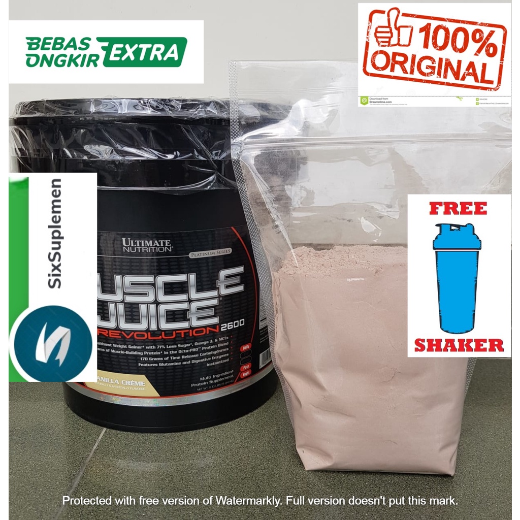 (Bonus Shaker/Sample) Un Ultimate Nutrition Muscle Juice Revolution 2600 2 Lbs (Eceran) (900 gram)